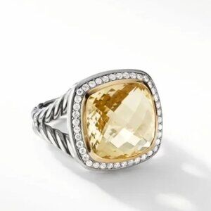 AUTHENTIC DAVID YURMAN ALBION CHAMPAGNE CITRINE W/ 18K GOLD (Size 6)
